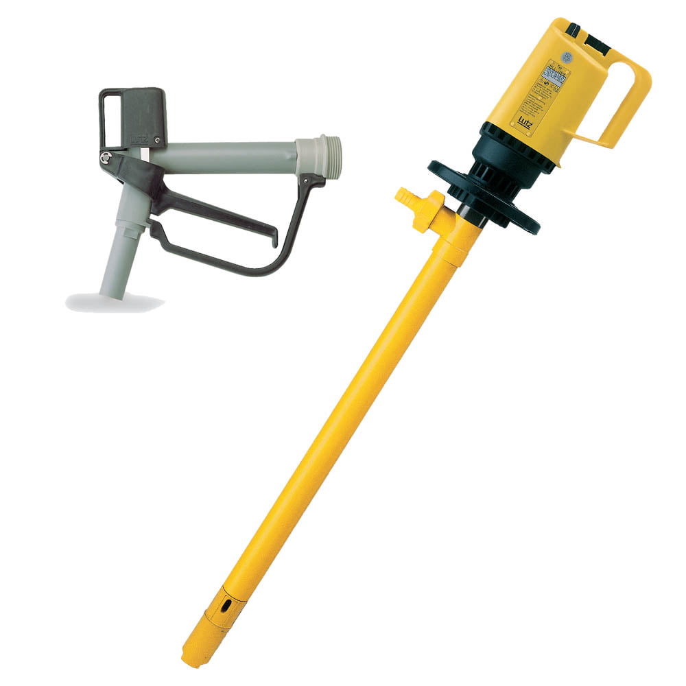 LUTZ MI4-E-PP41-L-SL-120-N Drum Pump PP with Dispenser