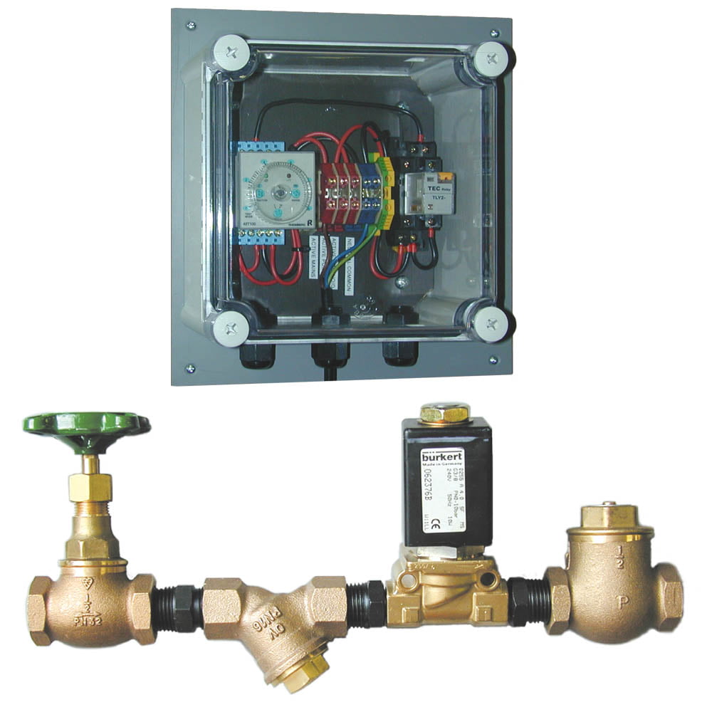 T200BB Boiler Time Based Blowdown Controller & Manifold