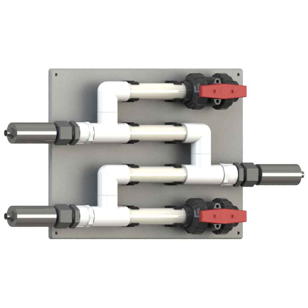 CR-3CP-2VTU-PVC PVC Rack with 3 optional ECORR Probes
