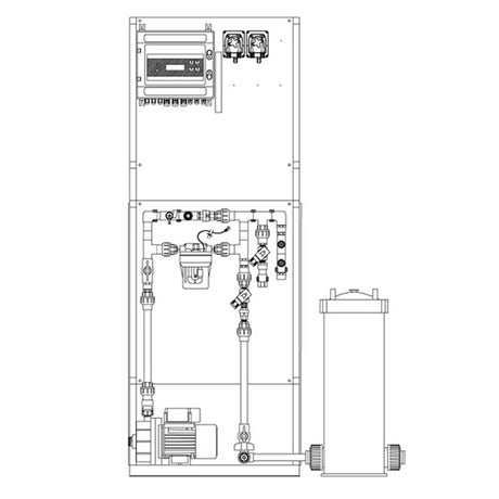 ST-2P-BP System mounted to SS304 Skid
