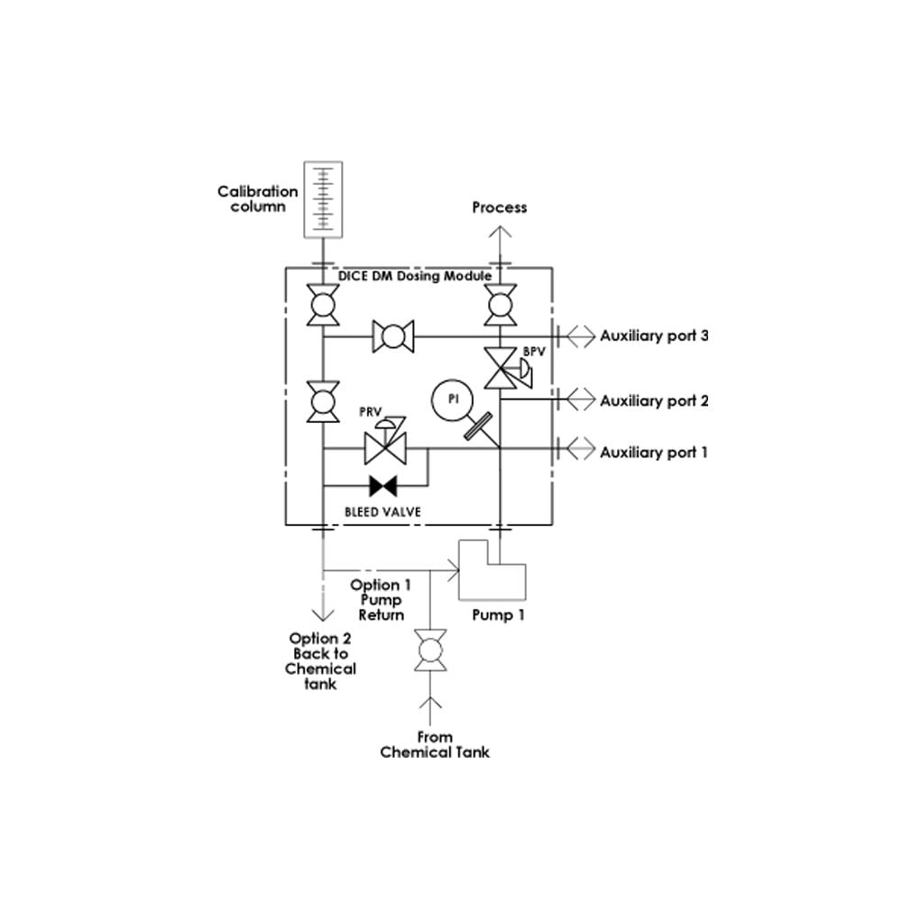 DICE Flooded Suction Dosing Module - 316L SS