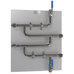 CR-4C-V-SS316L 20mm (3/4 inch) SS316 Rack with Isolation Valves
