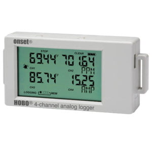 HOBO UX120-006M Data Logger 4 Channel 4-20mA with LCD Display
