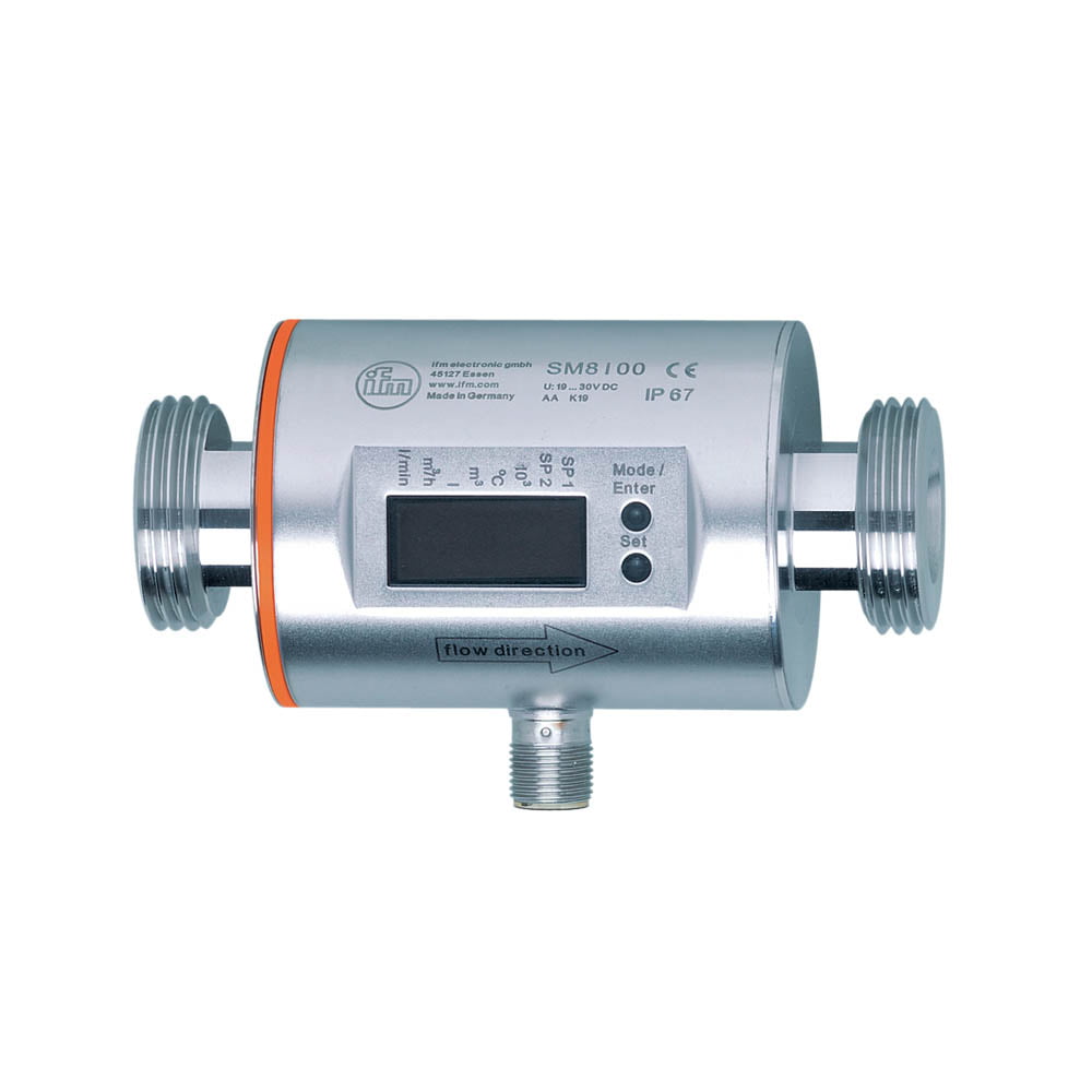 IFM SM8001 Flow Sensor G1 0.2-100 l/min EPDM