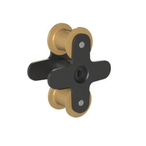 Roller block for SEKO pumps, models PE-1.3 that has Tygon squeeze tube and for PE-0.4, PR-1, PR-1.3 & PR-4 pumps