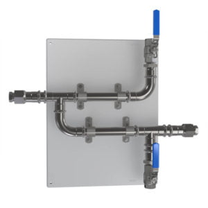 CR-2C-V-SS316L 20mm (3/4 inch) SS316 Rack with Isolation Valves