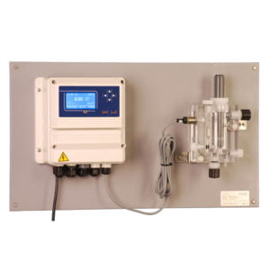 EMEC FCCS-LDCL CL2/CLO2 Control System on PVC Backboard